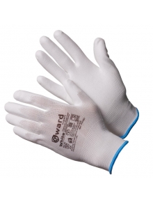 Перчатки WHITE нейлон белого цвета с полиуретановым покрытием